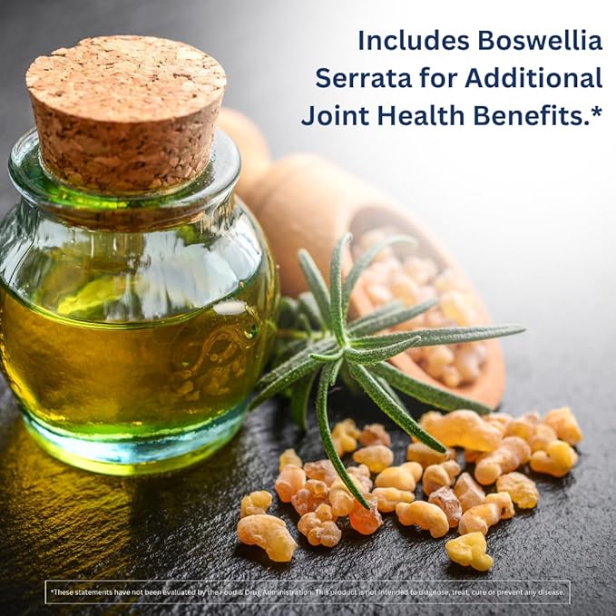 INVIGOFLEX® GS - Glucosamine Sulfate (Shellfish Free, Sodium Free & Vegetarian Safe) Non GMO, Gluten Free - with Boswellia Serrata - Knees, Hands, Back, and Hip Premium Joint Supplement