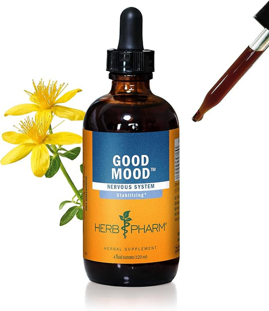 Herb Pharm Good Mood Liquid Herbal Formula with St. John's Wort for Healthy Emotional Balance - 4 Ounce