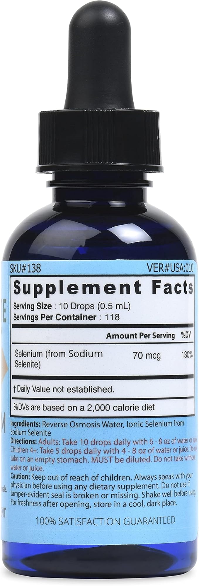 Good State Liquid Ionic Minerals - Selenium Ultra Concentrate - (10 drops equals 70 mcg) (100 servings per bottle)