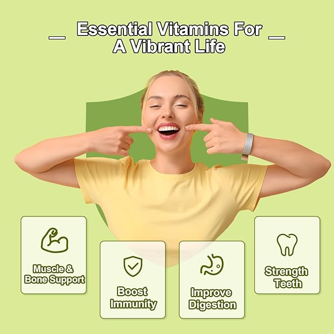 Vitamin D3 K2 Gummies for Adults, Vitamin D3 5000 IU & K2 (MK7) 120mcg, Sugar-Free D3 K2 Supplements with Vitamin B6, C & Zinc, Support Bone, Teeth, Muscle & Immunity, 120 Count
