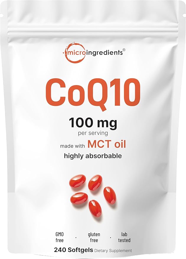 Micro Ingredients Oil of Oregano 6,000mg & CoQ10 100mg Softgels Bundle 2 Pack | 4X Strength Thymoquinone + Black Seed Oil | High Absorption Ubiquinone with Coconut MCT Oil