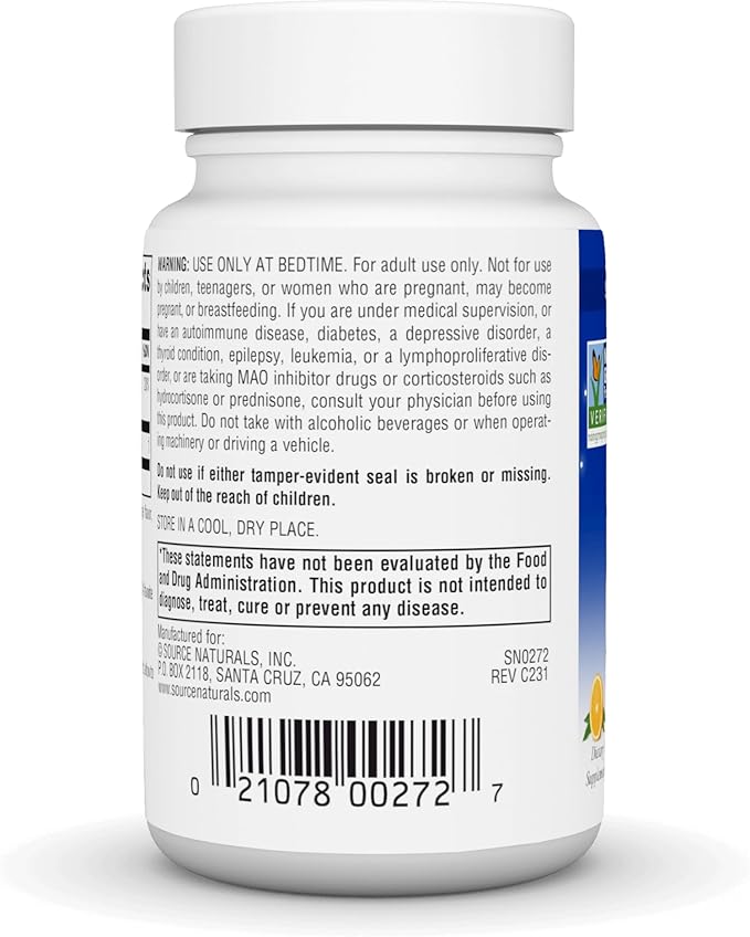 Source Naturals Melatonin 2.5 mg - 120 Orange Flavored Lozenges