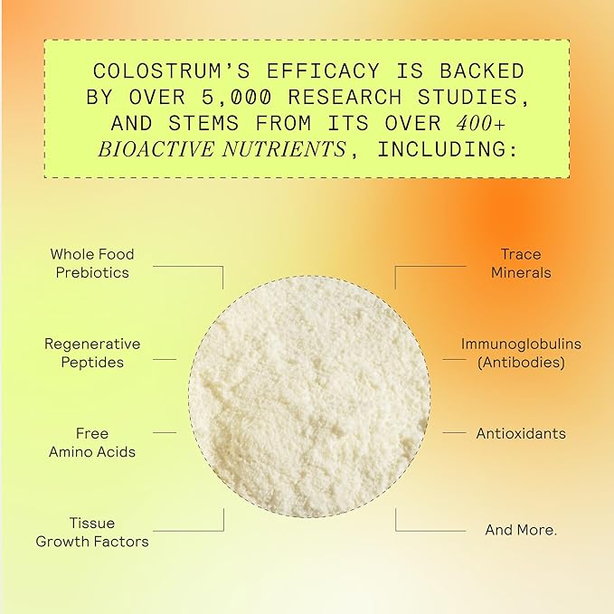 ARMRA Colostrum™ Premium Powder, Grass Fed, Gut Health Bloating Immunity Skin & Hair, Contains 400+ Bioactive Nutrients, Potent Bioavailable, Keto, Gluten & Fat Free (Vine Watermelon | 90 Servings)