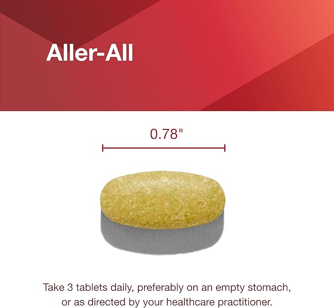 Protocol Aller-All Tablets - Immune System Support* - with Vitamin C, Zinc, Quercetin, Calcium & Bromelain - Kosher & Dairy Free - 60 Tabs