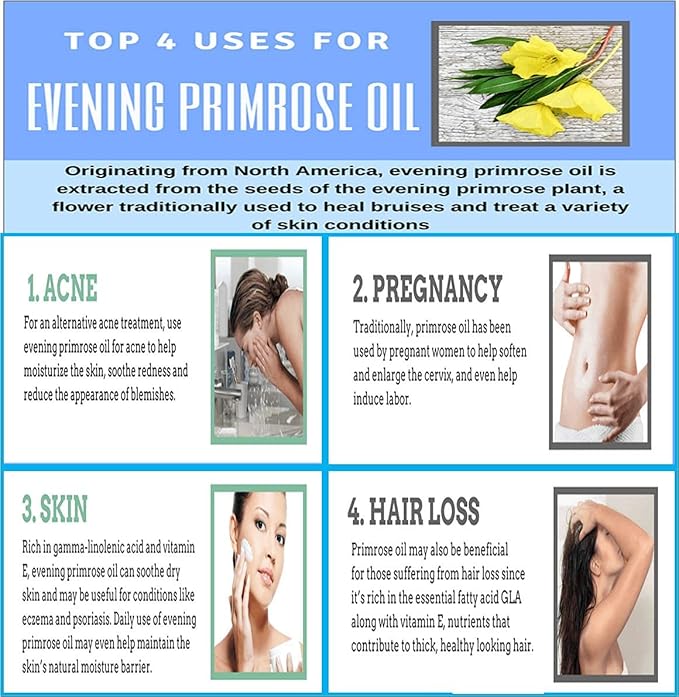Evening Primrose Oil Omega-6 & GLA 500mg 200Softgels
