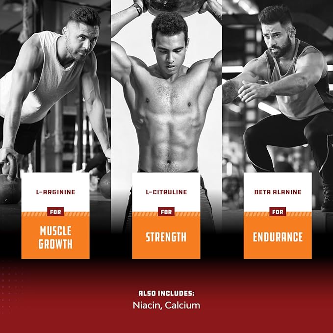 Natures Craft Energizing Nitric Oxide Supplement for Men - Nitric Oxide Pills for Men with L-Arginine L-Citrulline Amino Acids for Intense Muscle Growth, Intense Energy, and Smooth Recovery
