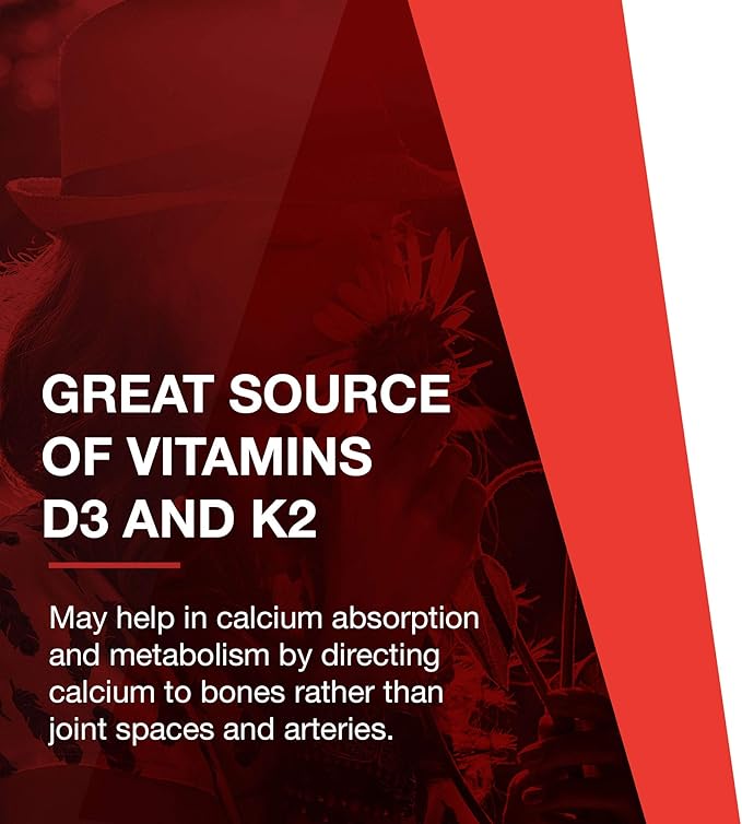 PROTOCOL FOR LIFE BALANCE - Liquid D3 and MK-7-2500IU Vitamin D3 and 100mcg Vitamin K2, Helps Support Bone and Cardiovascular Health - 1 Fl oz