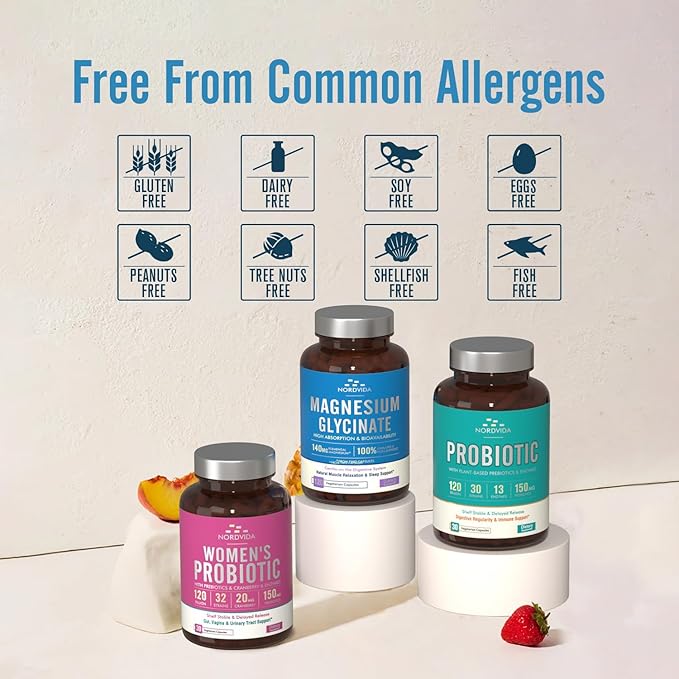 Magnesium Glycinate, 140 mg Elemental Magnesium Per Serving, Non Buffered, Max Absorption, Muscle Function, Nerve Health & Relaxation Support, 120 Vegetarian Caps