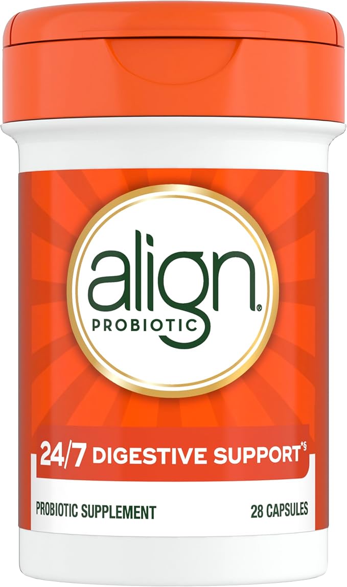 Align Probiotics, Probiotic Supplement for Daily Digestive Health, 28 capsules, #1 Recommended Probiotic by Gastroenterologists (Packaging May Vary)
