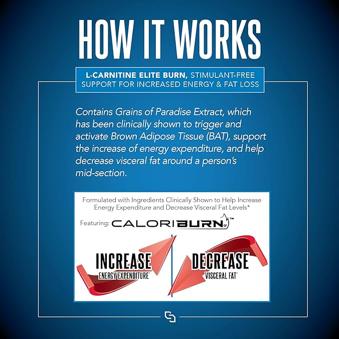 Siren Labs L-Carnitine Elite Burn Liquid Keto Fat Burner and Metabolism Activator - Fat Loss Support Keto Friendly Weight Loss Increase Energy - Stimulant Free - Strawberry Blast 3000mg (32 Servings)