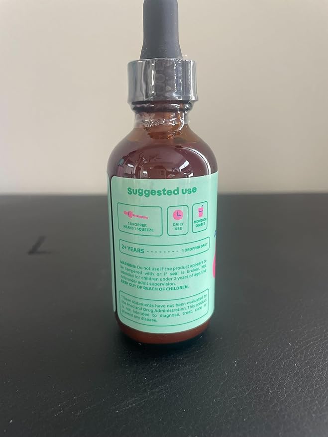 JoySpring Burst B12 Drops - Vitamin B Complex for Kids (2 fl oz) B2, B6, B5 + Methylcobalamin B12 Children Supplement to Support Healthy Growth & Development, Vegan B12, Ages 2-16+ | 60 Servings