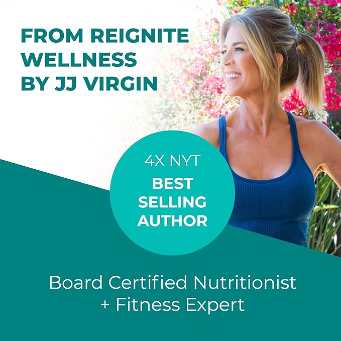 Reignite Wellness by JJ Virgin | Sleep Candy | Chewable 5-HTP Supplement with Inositol, Vitamin B6, Melatonin & L-Theanine for Adults | Lemon Flavor | 60 Tablets