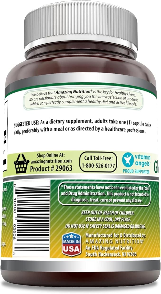 Amazing Formulas Glucosamine Sulfate 1000 mg Capsules Supplement | Non-GMO | Gluten Free | Made in USA (3 Pack | 120 Count)