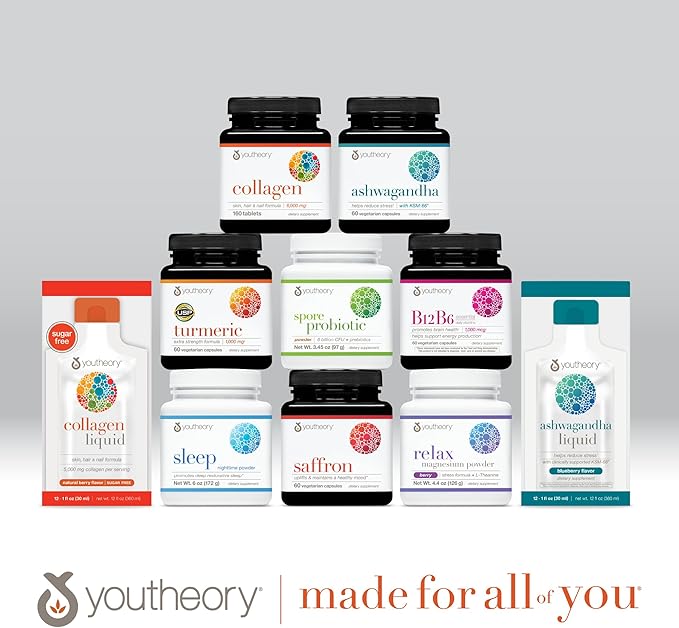 Youtheory Spore Probiotic - Vegan Gut & Digestive Support* - Contains Bacillus Coagulans - Dairy, Soy, & Gluten Free - 60 Gummies