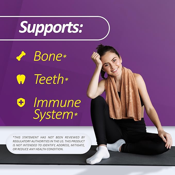Vitamin D3 10,000 IU – 100 Softgels – Supports Defense System, Bone & Muscle Health – Family Size