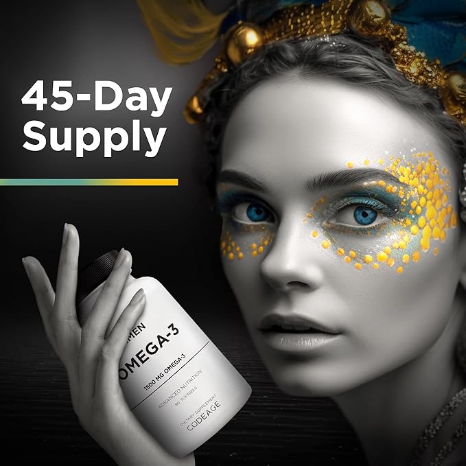Amen Omega-3 Supplement - 1500mg High-Potency Daily Omega 3 - EPA and DHA Fatty Acids Fish Oil - 45-Day Supply - Fatty Acid Supplements - Fish Oil Pills - Non-GMO - 90 Soft Gels Capsules