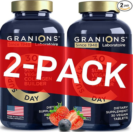 Vegan Collagen Supplements for Women & Men - Plant Based Collagen Boost for Hair, Skin, Nails, Joints - Vegan Biotin, Hyaluronic Acid, Amino Acids, Organic Collagen Peptides - 60 Collagen Vegan Pills