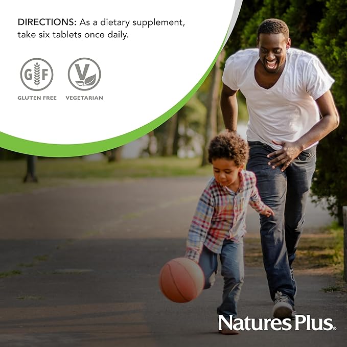 NaturesPlus Source of Life - 360 Mini-Tabs - Multivitamin & Mineral Supplement - Supports Natural Energy & Overall Well-Being - Gluten Free, Vegetarian - 60 Servings