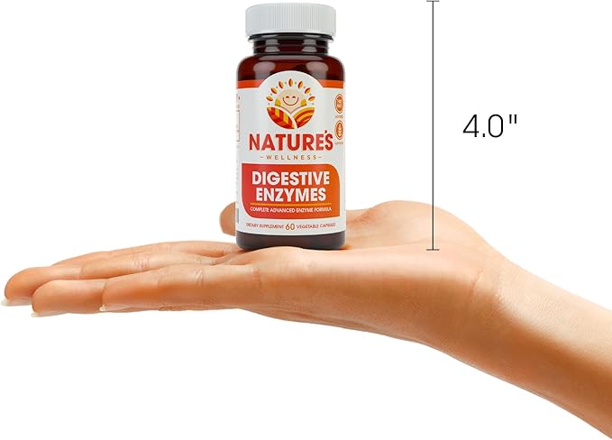 Digestive Enzymes Complete - Advanced Multi Enzyme Supplement for Better Digestion & Absorption. Help Gas Relief, Discomfort, Bloating, IBS, Gluten & Lactose Intolerance