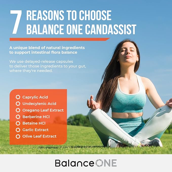 Balance ONE 3-in-1 Bundle | Probiotic, CandAssist, Liver One | 15 Billion CFU Probiotic | Natural Cleanse with Caprylic Acid | Liver Support with Milk Thistle