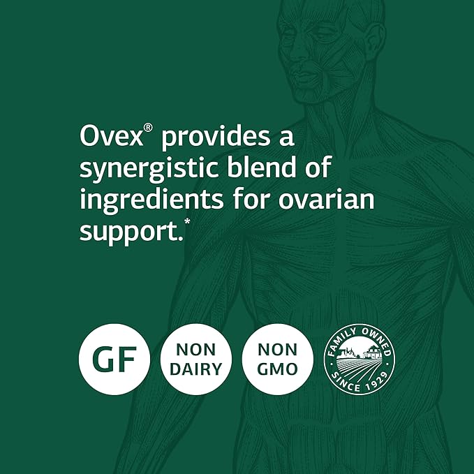 Standard Process Inc. Ovex - Whole Food Women's Health Supplement with Calcium Lactate, Magnesium Citrate, and Vitamin C - Gluten Free - 90 Tablets
