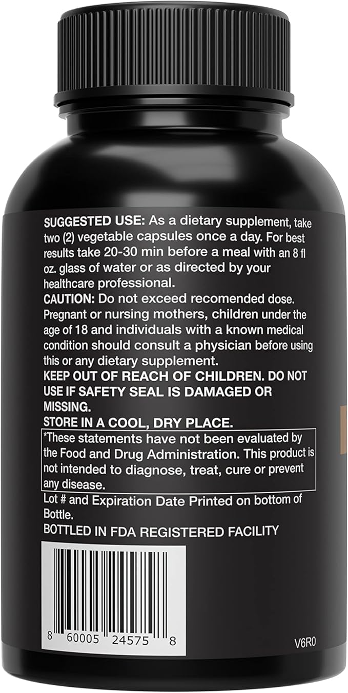 Turmeric Curcumin, with BioPerine, 650mg, Capsules - 95% Curcuminoids, Black Pepper Fruit Extract, Maximum Absorption - High Potency Turmeric Supplement - (60 Count Bottle)