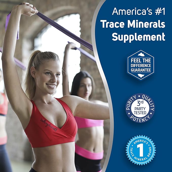 Trace Minerals Ionic Iron, 22mg - Energy Support Supplement with Magnesium & Iron - Aid Brain Health & Immune System Function - Gluten-Free Liquid Supplement - 1.9 fl oz (2 Pack) (92 Servings)