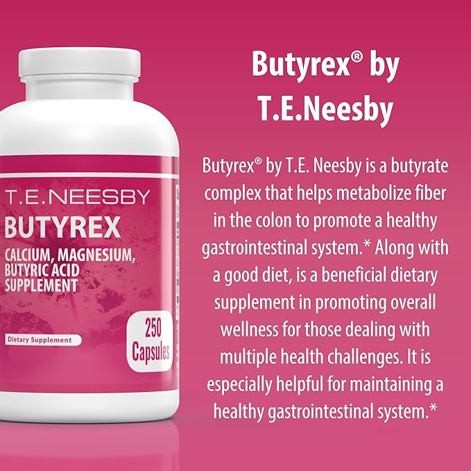 Jigsaw Health Butyrex by T.E.Neesby | Dietary Supplement | 250 Capsules | 125 Servings