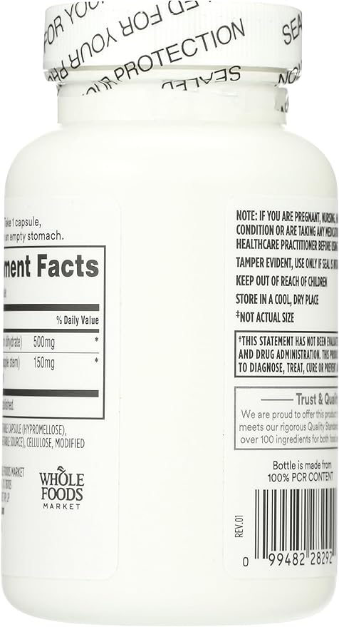 Whole Foods Market, Quercetin with Bromelain, 100 Count