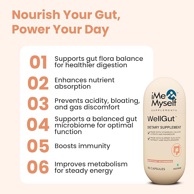 WellGut Daily Herbal Supplement | Traditional Herbs with Minerals & Probiotics 90 Vegan Capsules