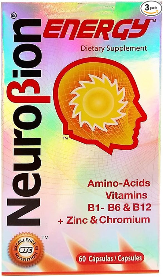 Neurobion, Energy Amino Acids, 60 Count (Pack of 3)