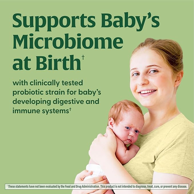 MegaFood Baby & Me 2 Prenatal Probiotic, Vegetarian Pregnancy Prebiotics and Probiotics for Women, Digestive Health & Immune Support with Vitamin B6 for Morning Sickness Relief, 30 Capsules