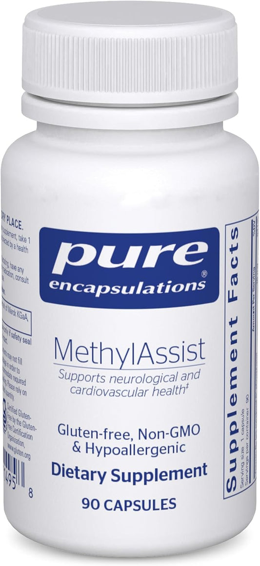 Pure Encapsulations MethylAssist 90's - B Vitamin Complex - Methylation Support* - Heart Health & Brain Health - Non-GMO & Gluten Free - 90 Capsules