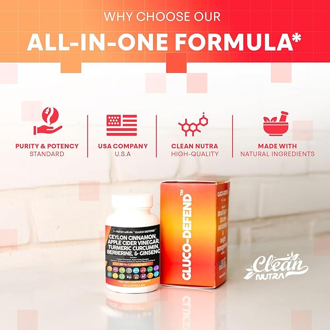 Clean Nutraceuticals Ceylon Cinnamon Turmeric Apple Cider Vinegar Ginseng Berberine Plus Bitter Melon Gymnema Milk Thistle Fenugreek