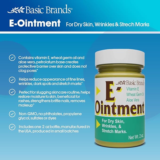 Basic Brands Vitamin E Ointment, 2 oz, Original