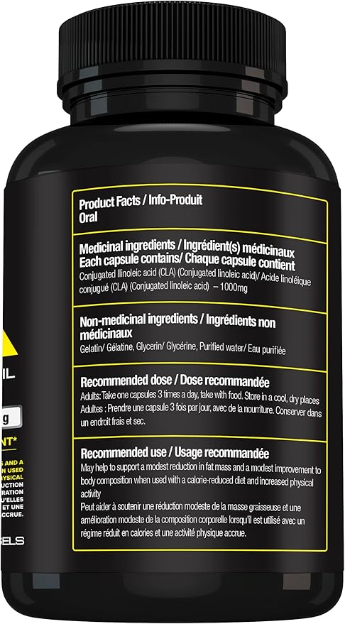 ORPHIC NUTRITION CLA Safflower Oil Supplement - Made with Safflower Oil - 780mg Non-Stimulant Conjugated Linoleic Acid for Men & Women* to Support Weight Loss Efforts and Metabolism* - 60 Softgels
