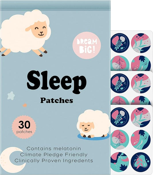 Sleep Patches, 30 Pack Upgraded Deep Sleep Patches for Adults, All Natural Deep Patch, for Men and Women, Cruelty Free Water Resistant Patch That Last All Night