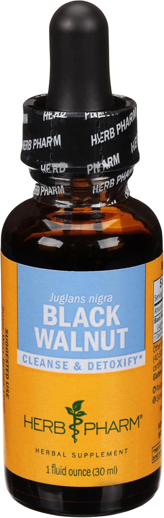 Herb Pharm Black Walnut Liquid Extract for Cleansing and Detoxifying - 1 Ounce
