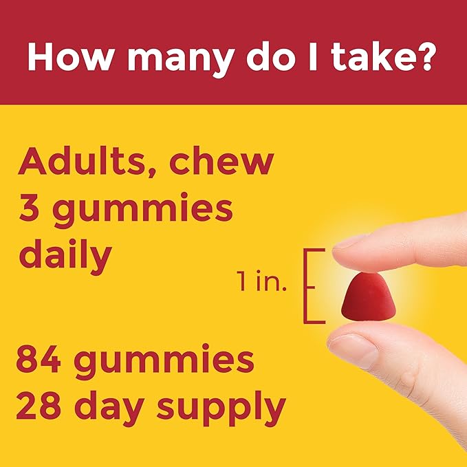 Nature Made Advanced Multivitamin Gummies 50+ for Her with Magnesium Citrate, Calcium and All 8 B Vitamins, Multivitamin for Women, 84 Gummies, 28 Day Supply
