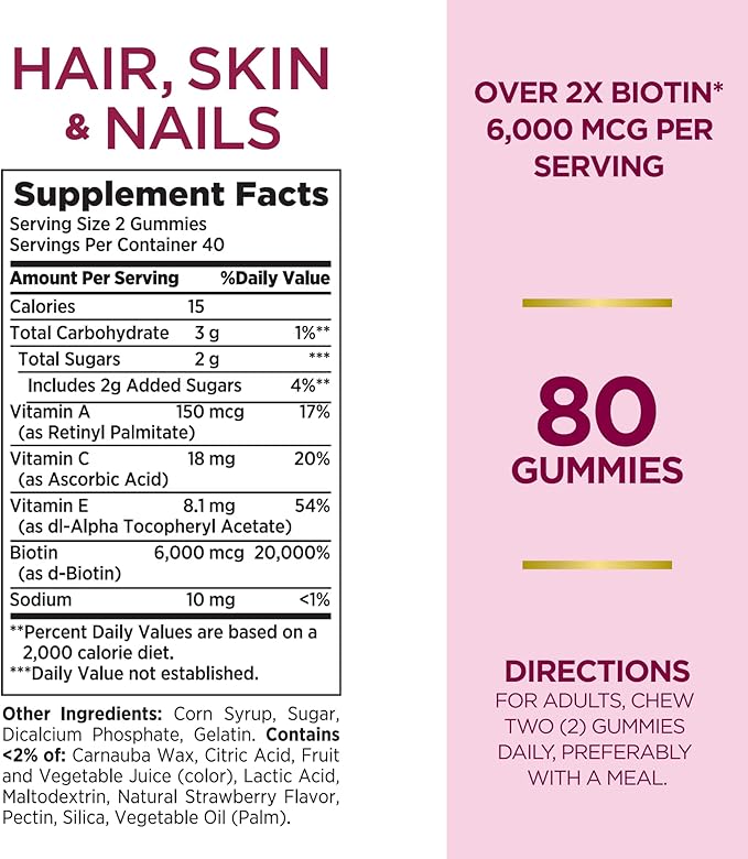 Nature's Bounty Optimal Solutions Advanced, 80 Strawberry Gummies