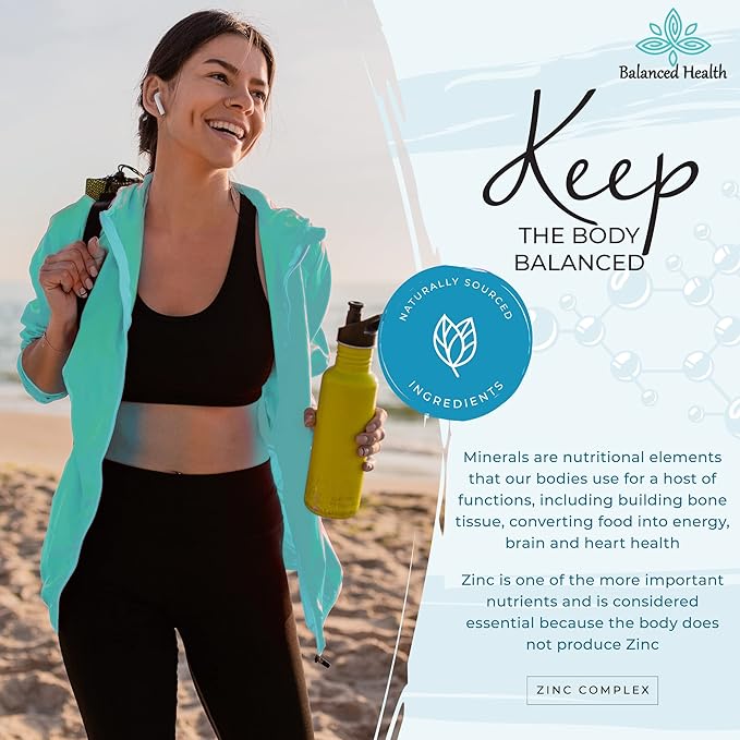 Zinc Complex - 30 Servings, 2oz, Peppermint Flavor, Vegan Liquid Ionic Zinc Sulfate Drops Plus Trace Minerals for Daily Immune System Support