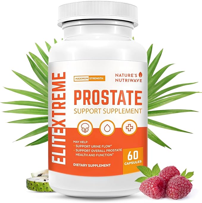EliteXtreme Health Supplement - Natural Formula with Saw Palmetto, Plant Sterols, Zinc, and Vitamins | Non-GMO, Made in USA, 60 Capsules, 1 Month Supply