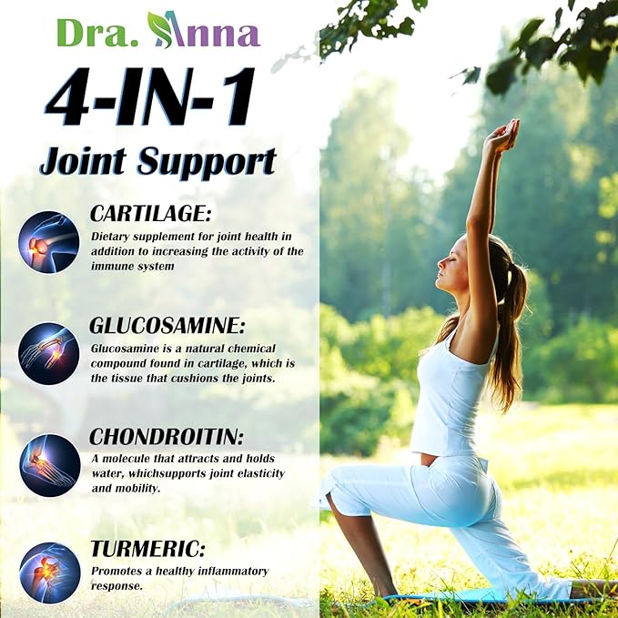 Cartilage XL Plus Glucosamine, Chondroitin & Turmeric. Joint Support Supplement. Antioxidant Properties. 100 Capsules