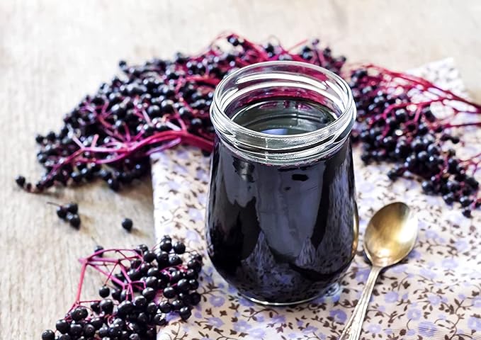 Food to Live Organic Black Elderberry Powder, 6 Ounces — Non-GMO, Made from Raw Dried Berries, Unsulfured, Vegan, Bulk, Great for Baking, Smoothies, Yogurts, No Sulphites