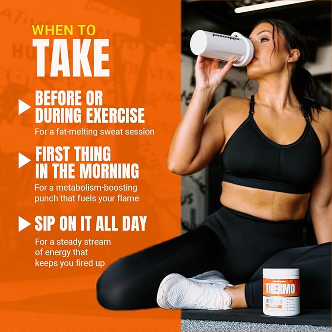 PROSUPPS Thermogenic Fat Burner Powder, Molten Mango - Weight Loss & Metabolism Booster Pre Workout Supplement for Women & Men - Supports Appetite Control & Boosts Energy - Gluten-Free - 25 Servings