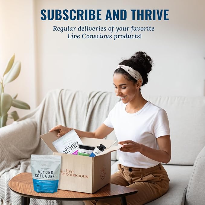 Live Conscious Colostrum Powder - Grass Fed Colostrum Supplement with Lactoferrin for Iron Absorption - Bovine Colostrum an Immune System Supplement
