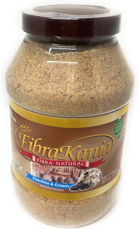 Natural Fiber Powder Cookies & Cream Flavor (23 Ounces, Cookies and Cream)