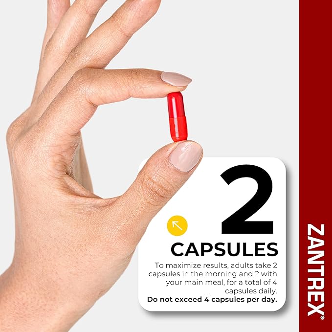 Zantrex Red Body Recomposition & Active Energy Booster Supplement | Supports Body Sculpting, Increased Focus & Workout Performance | 28 Capsules