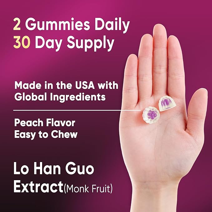 NAD+ Supplement for Women & Men, NMNH Gummies with Urolithin A, Polyphenol Complex, Resveratrol, Ultra Strength Optimized Aging, Cell Regeneration, Longevity, DNA Repair, Focus, Sugar Free, 60cts