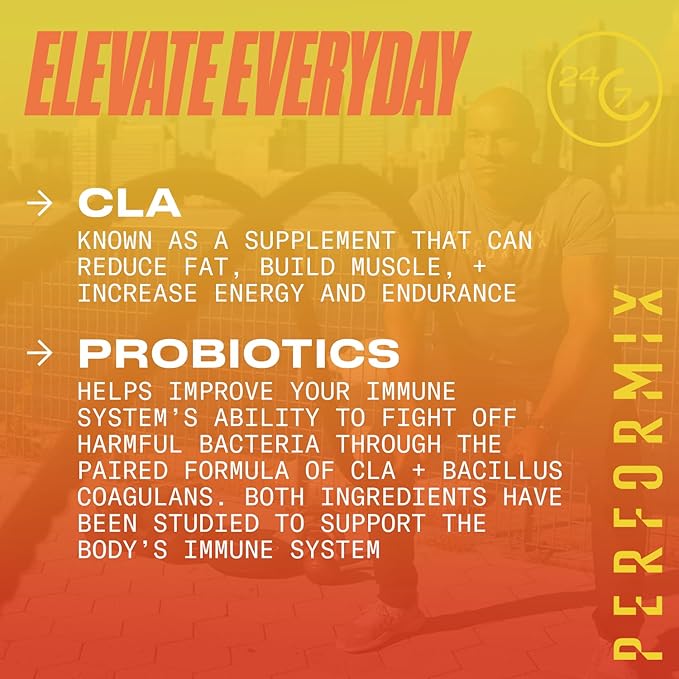 PERFORMIX - AbCuts CLA + Probiotics - Fitness Goals - Supports Lean Muscle Growth & Gut Health - Energy & Endurance - Digestive Health Wellness - Women & Men - 100 Soft Gels